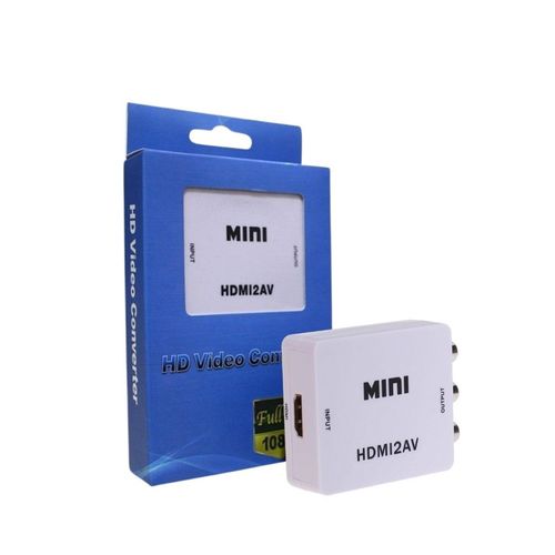 ADAPTADOR CONVERTIDOR HDMI A RCA C/AUDIO FULLHD 1080P
