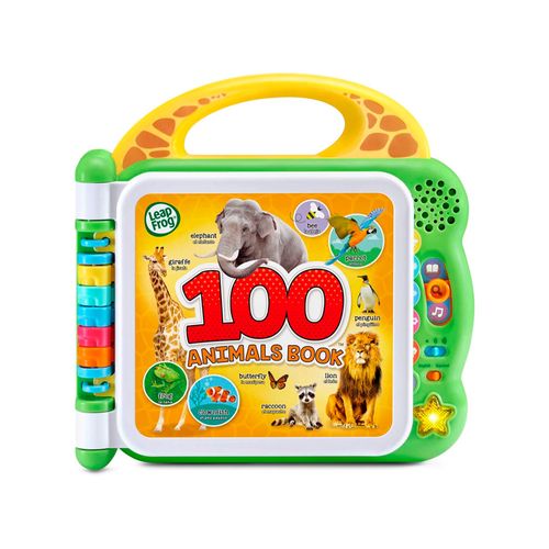 Libro Interactivo Learning 100 Animales Español Ingles Verde