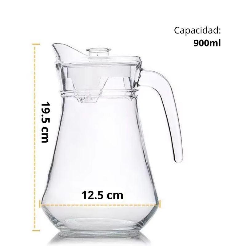 Jarra-de-Vidrio-900ml-con-Tapa-mas-4-Vasos-Hexagonales