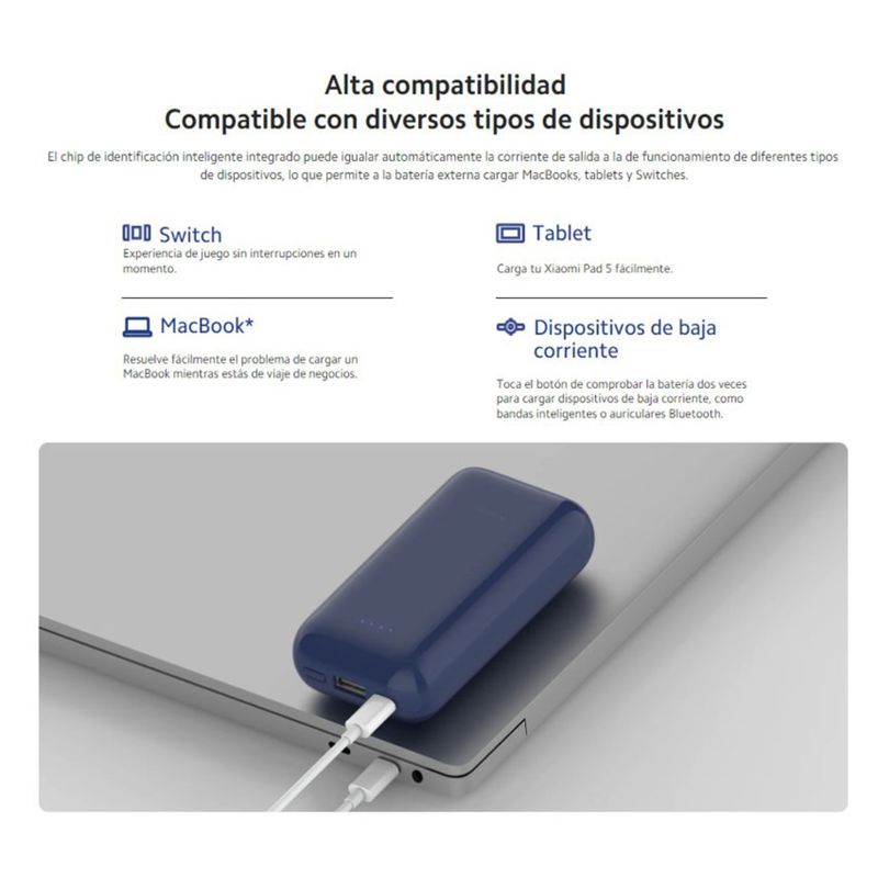 Power-Bank-Xiaomi-Redmi-20000mAh-33W-Fast-Charger---Azul