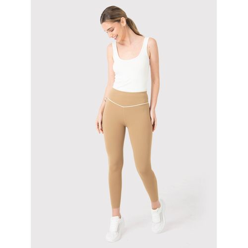 Legging Para Mujer Ankle Piping Marrón Bsoul
