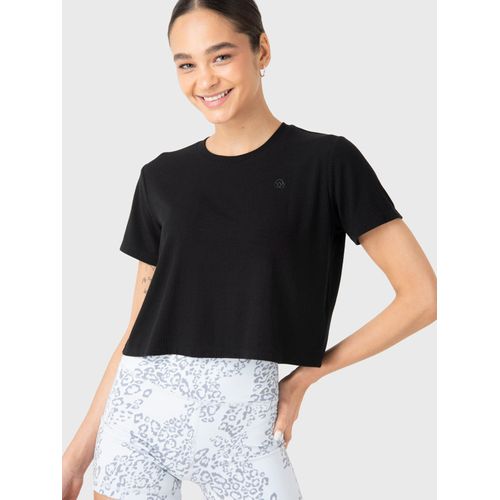 Polo Manga Corta Para Mujer Basic T-Shirt Zia II Negro Bsoul