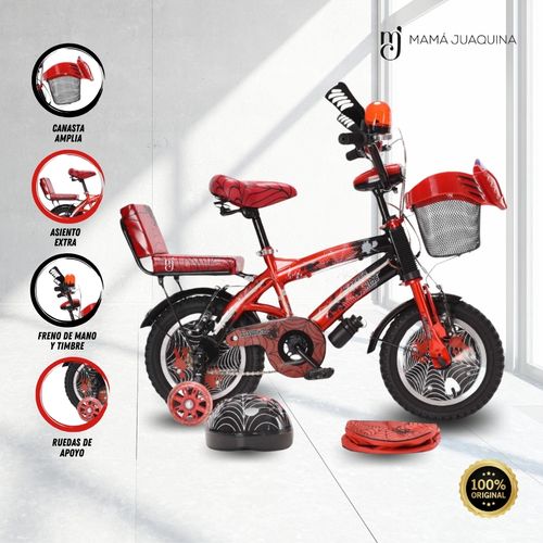 Bicicleta Para Niño Aro 12 «SPIDER BIKE» Red