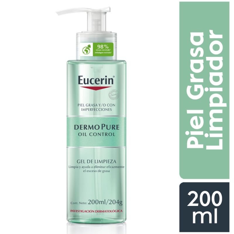 Eucerin Dermopure Gel limpiador 200ml