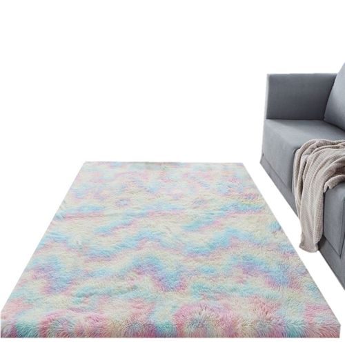 Alfombra de Felpa piso de terciopelo para sala 140CM x 2M - Multicolor