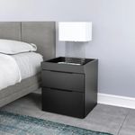 Velador-Mesa-de-Noche-Margaret-2-cajones-color-Negro-TU-MESITA