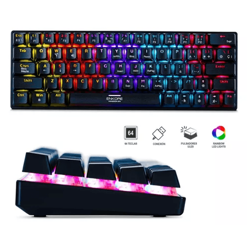TECLADO-MECANICO-ENKORE-BRAIN---KINGDOM-64---ENK-1008