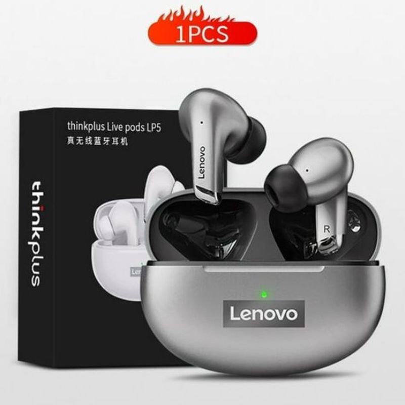 Audifonos-inalambricos-Bluetooth-Lenovo-ThinkPlus-LivePods-LP5---Gris-