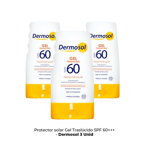 3 Foto Protector Solar en Gel 60 SPF- Dermosol