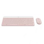 Teclado---Mouse-MK470-Inalambrico-Slim-Rosado