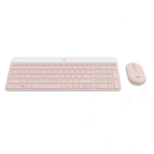 Teclado & Mouse MK470 Inalambrico Slim Rosado