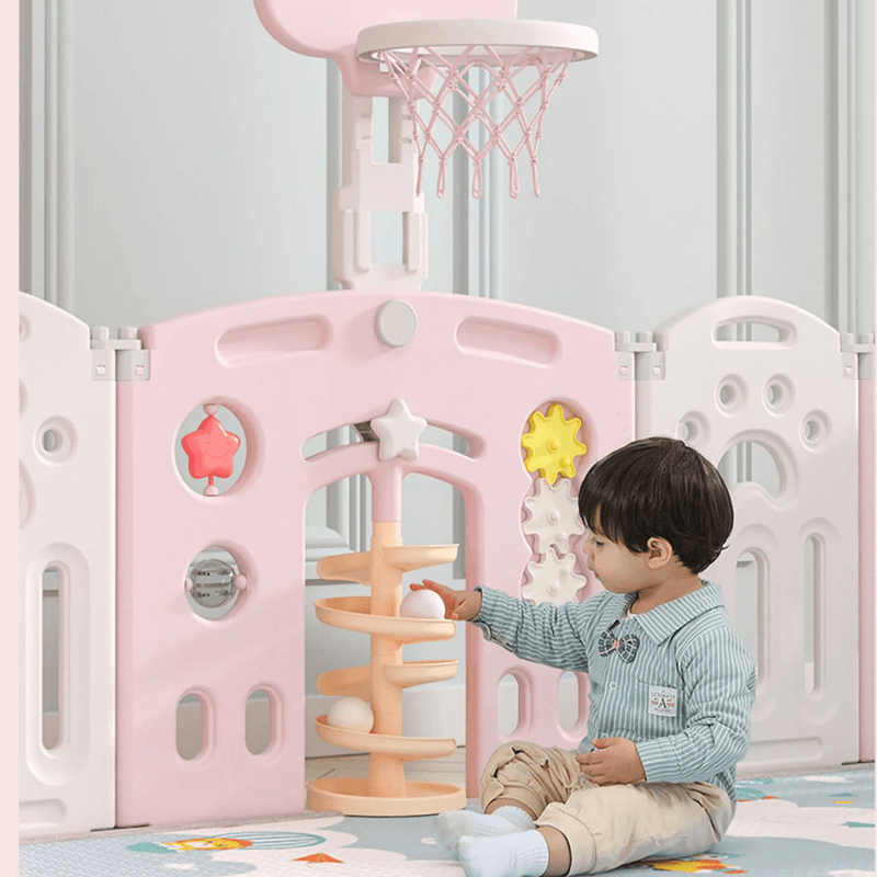 CORRAL-PARA-BEBES-Y-NIÑOS-PLEGABLE-DE-LEON-ROSADO-