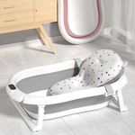 BAÑERA-PARA-BEBE-PLEGABLE-CON-TERMOMETRO-Y-COJIN-PREMIUM---GRIS