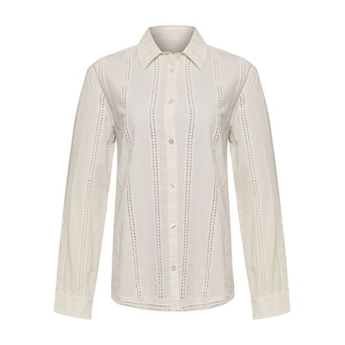 Blusa Manga Larga Algodón Orgánico Para Mujer Zambor Blanco Rockford