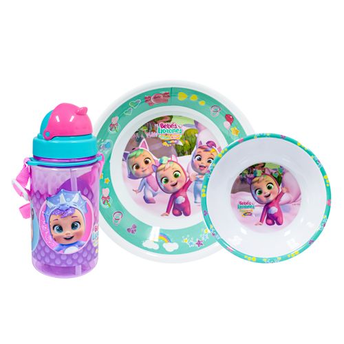 Scool - Set Melamine con Botella Cry Babies S-703173