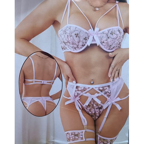 Conjunto de ropa interior erótica de satén para mujer - copy