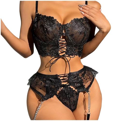 Conjunto Ropa Interior Mujer Semitransparente Elegante