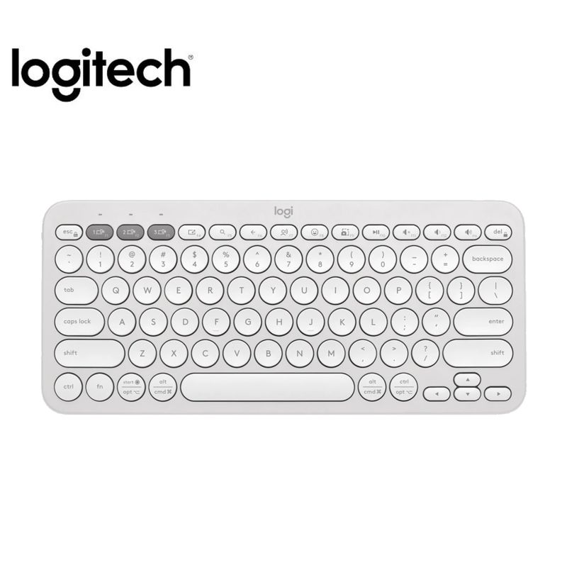 Teclado-Logitech-Pebble-2-K380s-Bluetooth-Wireless-Blanco-