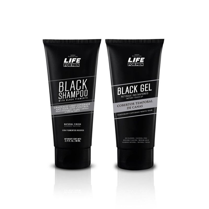 Life-For-Men-Combo-Black-Shampoo----Black-Gel