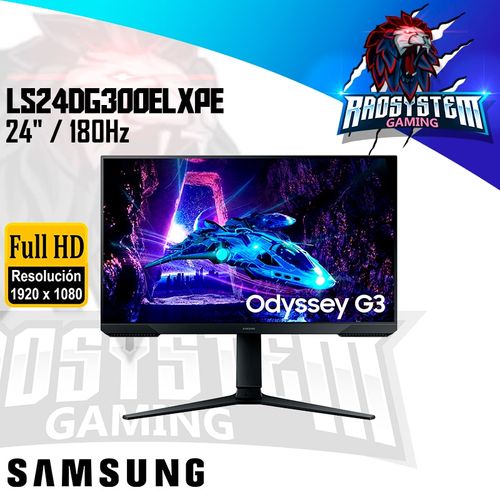 Monitor Gaming SAMSUNG Odyssey G3 24" Full HD 180Hz HDMI / DisplayPort