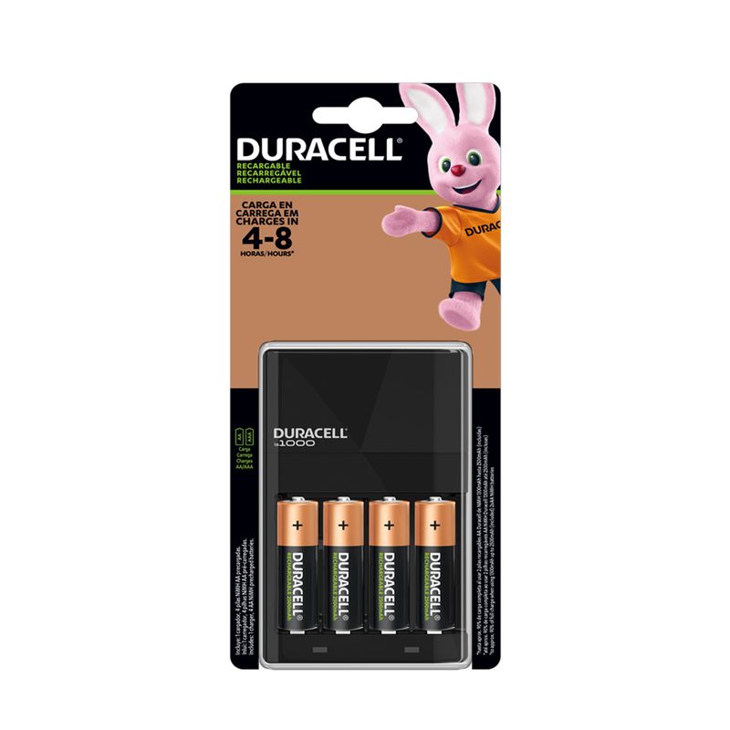 Pilas-recargables-Duracell-AAx4-2500mAh---Cargador