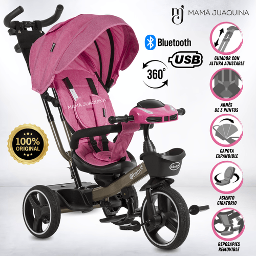 Triciclo Reclinable «AUCKLAND» Edición Limitada ROSA