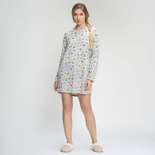 Camisón Pijama Mujer Cats Hypnotic Manga Larga Aop Algodón