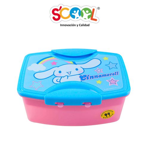 Taper Scool Con Divisiones Y Cubiertos 1.1 Lt Cinnamoroll