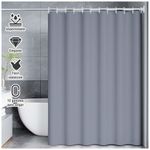 Cortina-de-Baño-Moderna-Impermeable-Accesorio-para-Ducha-U11-Plomo