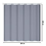 Cortina-de-Baño-Moderna-Impermeable-Accesorio-para-Ducha-U11-Plomo