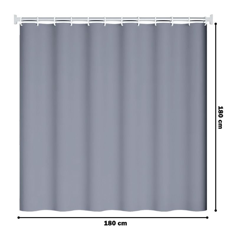 Cortina-de-Baño-Moderna-Impermeable-Accesorio-para-Ducha-U11-Plomo