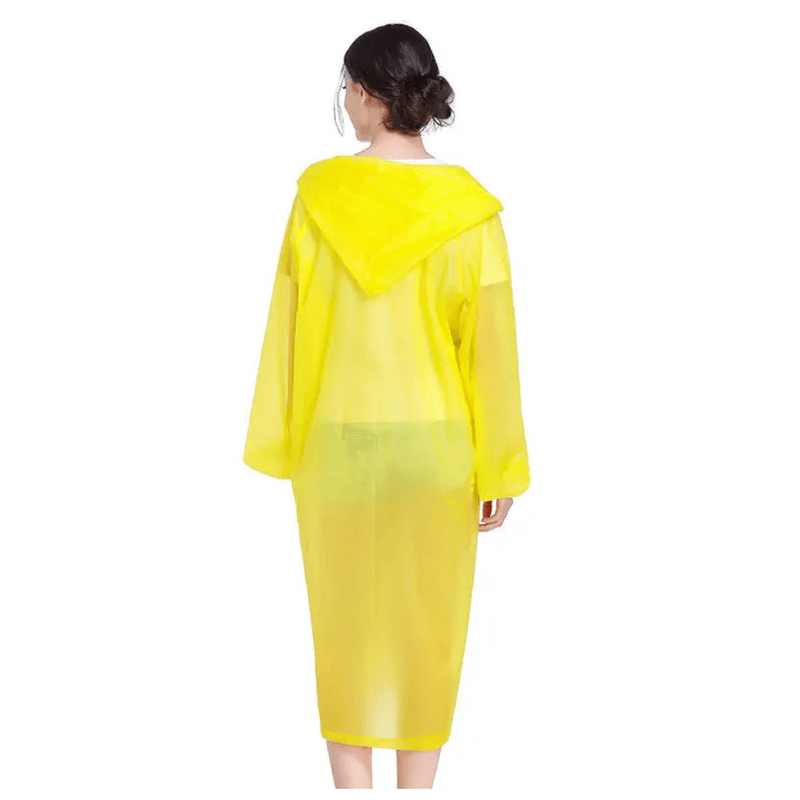 Poncho-Para-Lluvia-Ligero-Impermeable-con-capucha-y-botones-Amarillo
