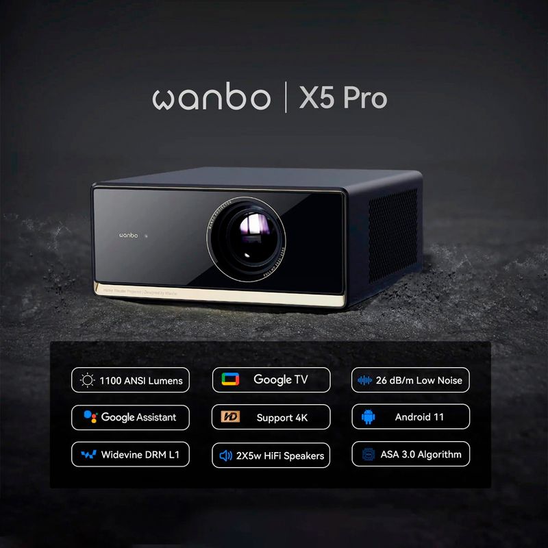 Proyector-Wanbo-X5-Pro-1100-ANSI-FHD-4K-Android-11-Google-TV