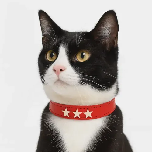 Collar para Gatos Estrella Miau – Rojo