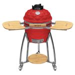 Kamado-Mr-Grill-16?-Pulgadas-Diamante-Rojo
