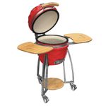 Kamado-Mr-Grill-16?-Pulgadas-Diamante-Rojo