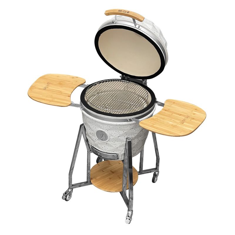 Kamado-Mr-Grill-22-Pulgadas-Diamante-Blanco