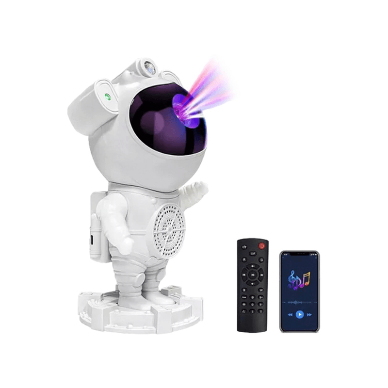 Proyector-de-astronauta-con-parlante-bluetooth