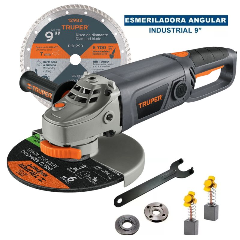 COMBO-Martillo-demoledor-1600W-AMOLADORA-9-2000W-Truper-Expert