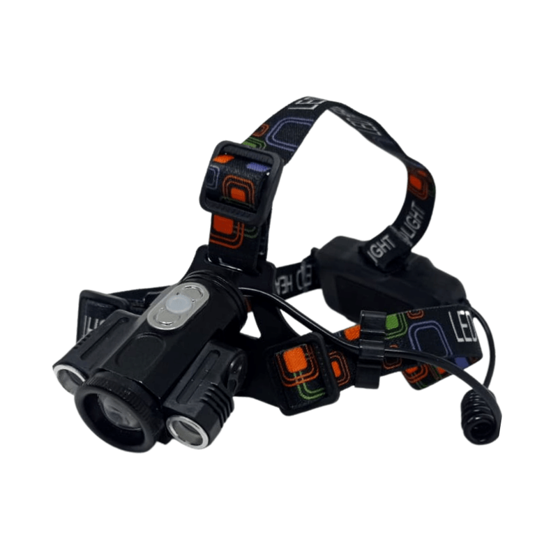 Linterna-Frontal-Recargable-3-Led-T6-Glare-Headlight-Con-Soporte-Para-Bicicleta
