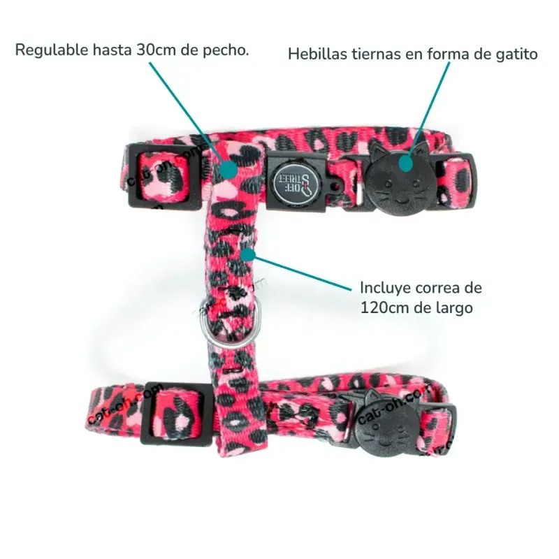Arnes-para-Gato-diseño-Leopard