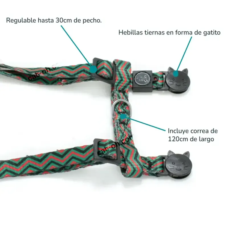 Arnes-para-Gatos-diseño-Zigzag