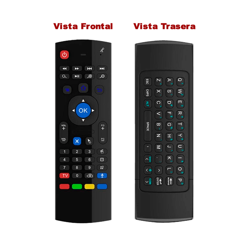 Air-Mouse-Inalambrico-con-Teclado-QWERTY---Control-de-Voz--y-Giroscopio