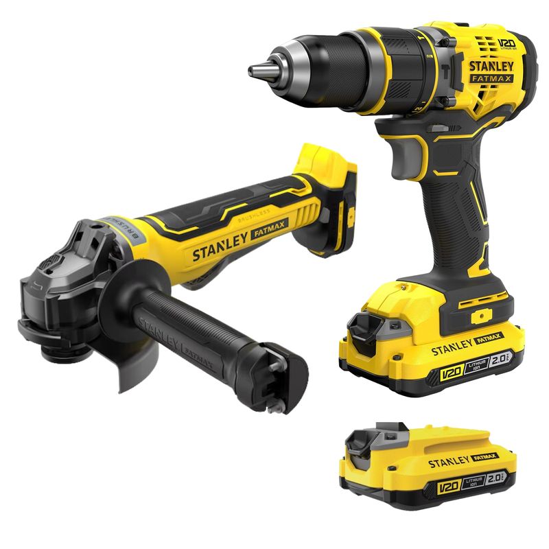 COMBO-AMOLADORA-INALAMBRICO-TALADRO-PERCUTOR--BRUSHLESS-20V-STANLEY