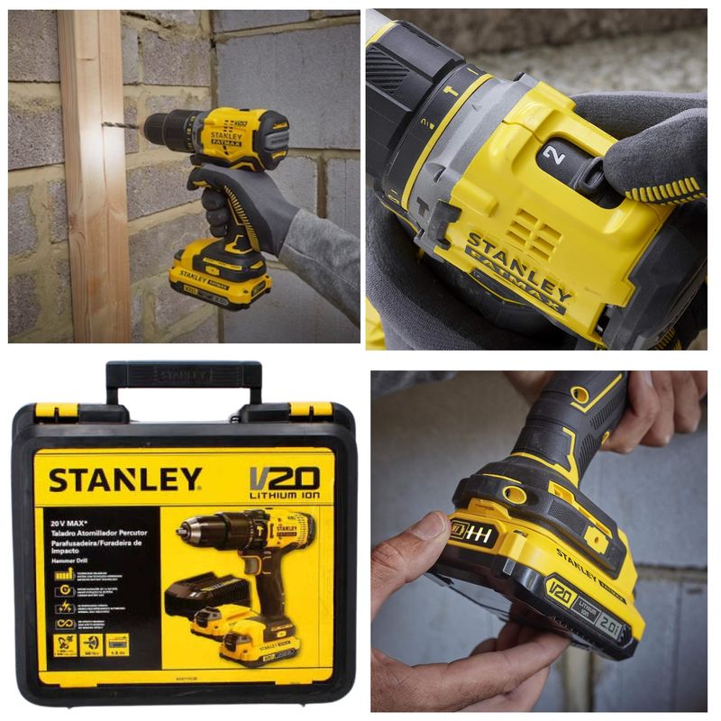 COMBO-AMOLADORA-INALAMBRICO-TALADRO-PERCUTOR--BRUSHLESS-20V-STANLEY