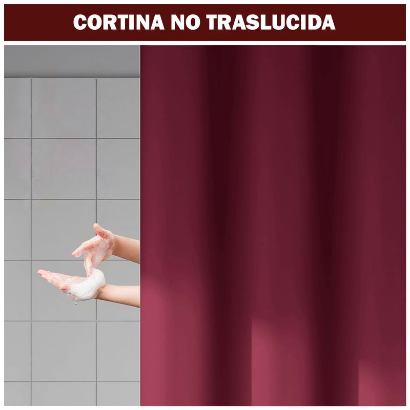 Cortina-de-Baño-Impermeable-Premium-180x180-Guinda-U88