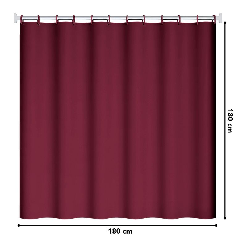Cortina-de-Baño-Impermeable-Premium-180x180-Guinda-U88