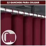 Cortina-de-Baño-Impermeable-Premium-180x180-Guinda-U88