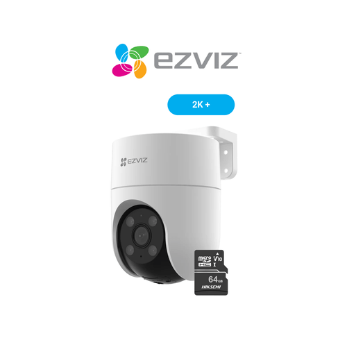 Cámara de seguridad Inalámbrica WiFi PT H8C 2K 4MP + Micro SD 64gb - Ezviz