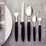 Juego-de-Cubiertos-Tramontina-Ipanema-Negro---30-Piezas-Elegantes-y-Modernas--MUNDO-ELECTRONICO-